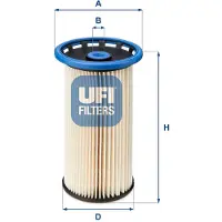 Ufi 26.038.00 Brandstoffilter