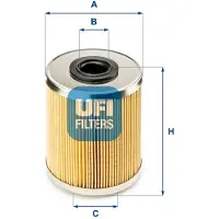 Ufi 26.695.00 Brandstoffilter