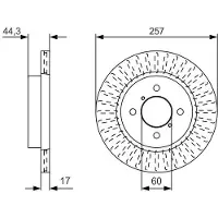 Bosch 0 986 479 U93 Remschijf