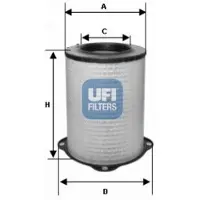 Ufi 27.278.00 Luchtfilter