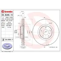 Brembo 09.B266.11 Remschijf