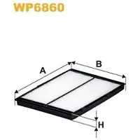 WIX FILTERS WP6860 Interieurfilter