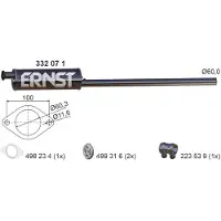 ERNST 332071 Uitlaat middendemper