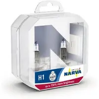 Narva 2x H1 lampen, grootlicht, 12V, 55W, P14.5s, halogeen, artikelnummer 480682100
