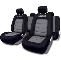 Sparco Stoelhoezenset Sparco Zwart / Grijs (11-delig) (ook geschikt voor Side-Airbags)