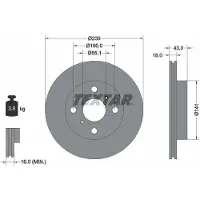 Textar 92103600 Remschijf