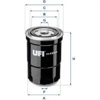Ufi 24.423.00 Brandstoffilter
