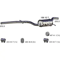 ERNST 156127 Uitlaat middendemper