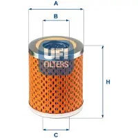 Ufi 25.413.00 Oliefilter