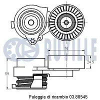 RUVILLE 325156 Motorsteunlager