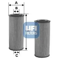 Ufi 25.133.00 Oliefilter