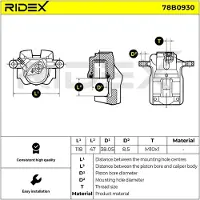RIDEX 78B0930 Remklauw