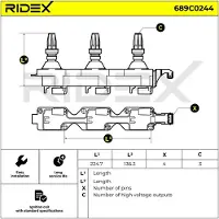 RIDEX 689C0244 Bobine