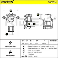 RIDEX 78B1391 Remklauw
