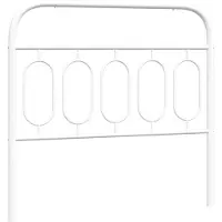 vidaXL Vervangend hoofdbord 100 cm metaal wit