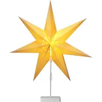 Casaria Kerstster Papier LED Wit Sterretjes incl Standaard