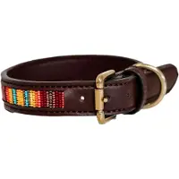 Kentucky Dogwear - Hondenhalsband handgemaakte parels pure oranje XS 37cm - Hondenriem