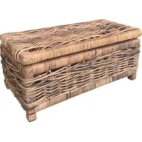 Sweet living Bruine Rieten Opbergmand - 60x30xh30 Cm