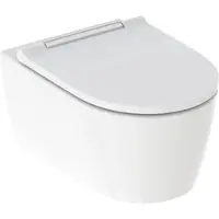 Geberit One toiletset met diepspuitfunctie, verchroomd, inclusief toiletzitting, 1 stuk.
