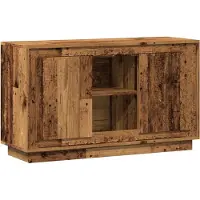 vidaXL Dressoir, uitstraling van oud hout, 102x35x60 cm, houtvezel