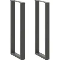 vidaXL Bartafelpoten 2 st U-vormig 40x(110-111) cm staal antraciet