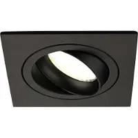 LEDVION - 1X LED Inbouwspot Sevilla - Dimbaar - 3W - 4000K - Ø92 mm - Zwart