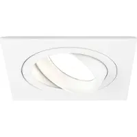LEDVION - 1X LED Inbouwspot Sevilla - Dimbaar - 3W - 2700K - Ø92 mm - Wit