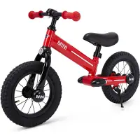 Vrooomy Loopfiets voor Kinderen - 12" wielen - 3 tot 6 jaar - Rood