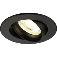 LEDVION - LED Inbouwspot Rio - Zwart - Dimbaar - 3W - 2700K - Ø85 mm