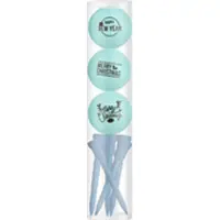 Legend Golfballen Gift Set Merry Christmas-Happy Newyear Blauw Inclusief Tees