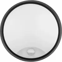 BES LED LED Wandlamp met Sensor - Kozolux Sorta - 20W 1600lm - Helder/Koud Wit 6500K - IP54 - Rond - Zwart