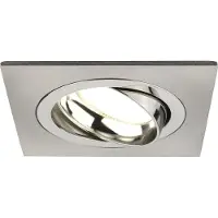 LEDVION - 1X LED Inbouwspot Sevilla - Dimbaar - 3W - 4000K - Ø92 mm - RVS
