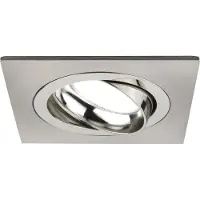 LEDVION - 1X LED Inbouwspot Sevilla - Dimbaar - 3W - 6500K - Ø92 mm - RVS