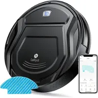 Lefant - Robotstofzuiger Met Dweilfunctie - Robotstofzuiger Met Laadstation - Alexa Stem Besturing - Robotstofzuiger Huisdieren - Stille Schoonmaak - 6 Schoonmaak Standen