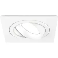 LEDVION - 1X LED Inbouwspot Sevilla - Dimbaar - 3W - 6500K - Ø92 mm - Wit