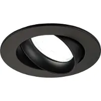 LEDVION - LED Inbouwspot Rio - Zwart - Dimbaar - 3W - 6500K - Ø85 mm