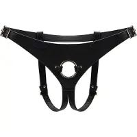 Liebe Seele - Dark Secret - Exclusief leren Strap-On Harnas