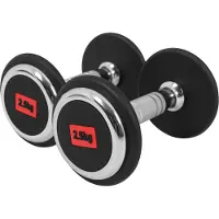 Gorilla Sports Professionele dumbellset 5 kg - 2 x 2,5 kg