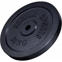 Gorilla Sports Halterschijf 30 kg Gietijzer Zwart