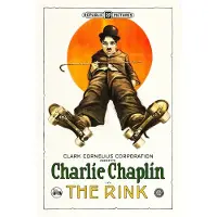 Karo-art Poster -Charlie Chaplin - The Rink, 1916, Originele Filmposter, Premium Print, Professioneel Fotopapier
