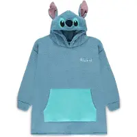 Lilo & Stitch - Disney Trui met capuchon - Stitch - Lounge Hoodie - XS-M - blauw - Maat XS-M