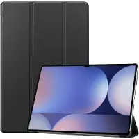 Cazy tablet Hoes geschikt voor Samsung Galaxy Tab S10 Ultra / Tab S9 Ultra 14.6 inch - TriFold Bookcase - Zwart