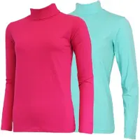 Campri 2-Pack - Skipully - Wintersportpully - Dames - Pink/Aruba blue (649) - maat 3XL