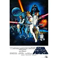 Karo-art Poster - Star Wars - A New Hope, Originele Filmposter, Premium Print, Professioneel Fotopapier