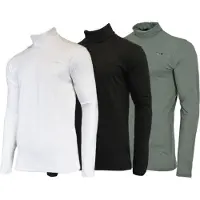 Campri 3-Pack - Skipully - Wintersportpully - Heren - Black/White/Jungle green (642) - maat L