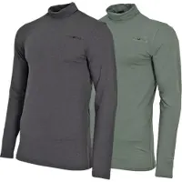 Campri 2-Pack - Skipully - Wintersportpully - Heren - Charcoal-marl/Jungle green (597) - maat 3XL