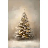 PosterMonkey Poster 120x180 cm - Kerst - kerstboom - Sneeuw - Art - Posters - Kamer decoratie - Wanddecoratie woonkamer - Muurdecoratie slaapkamer XXL - Kerstversiering - Kerstdecoratie voor binnen - Kerstmis