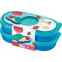 Maped M870903, Doos, Rechthoekig, 0,15 l, Aqua-kleur, Blauw, ABS kunststof, Polypropyleen (PP), Silicone, 2 stuk(s)