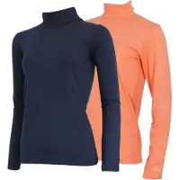 Campri 2-Pack - Skipully - Wintersportpully - Dames - Navy/Salmon (439) - maat XXL