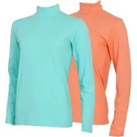 Campri 2-Pack - Skipully - Wintersportpully - Dames - Aruba blue/Salmon (652) - maat 3XL